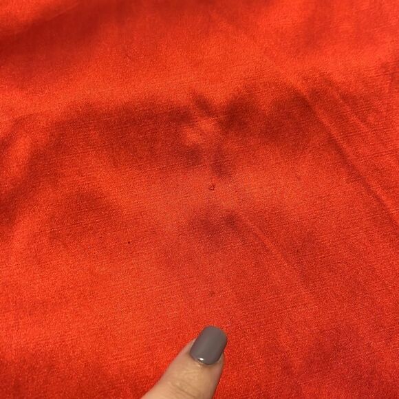 Sz 4 Armani Exchange Red Silk Blend Wide Leg Pants - Picture 17 of 17